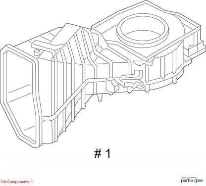2012-2018 Audi A6 A7 Front HVAC Blower Motor Housing Used OEM 4H1820024