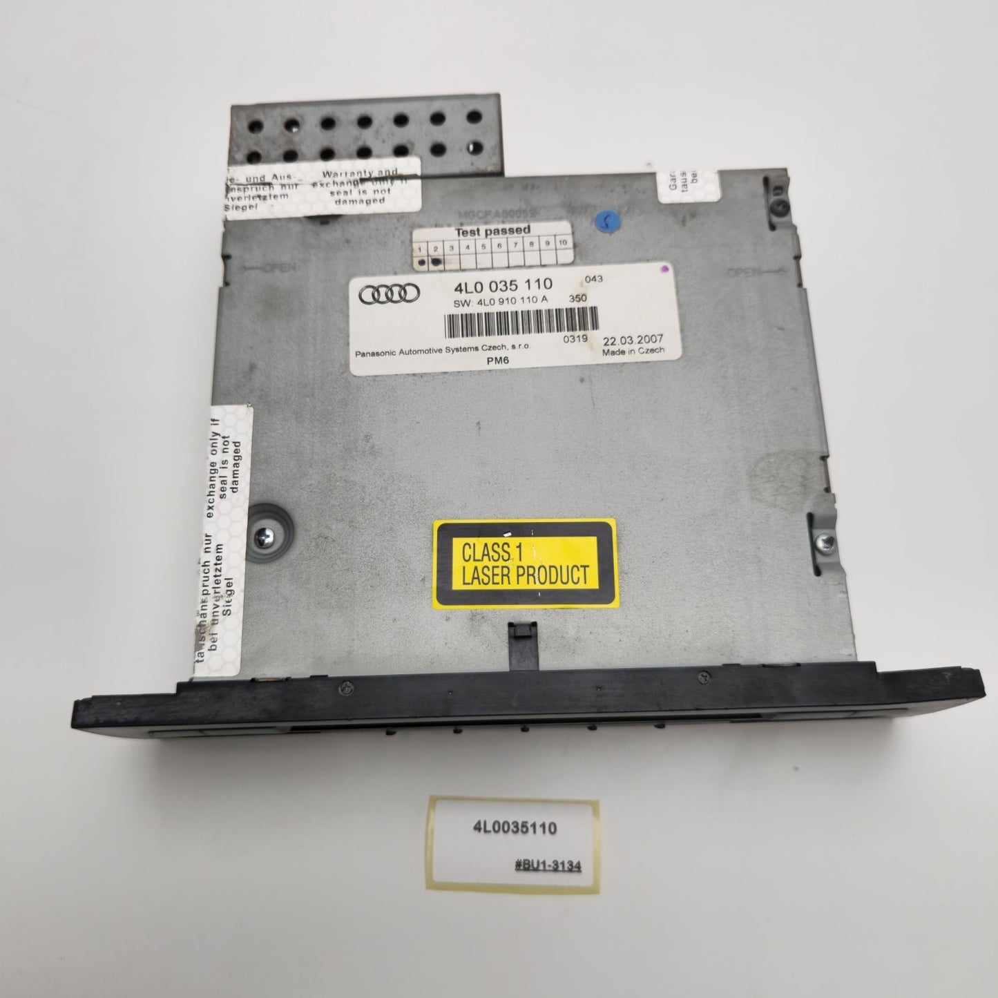 2007-2009 Audi A6 CD Disc Changer Receiver Unit 4L0035110