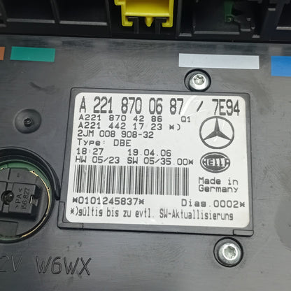 2007-2014 Mercedes-Benz CL Interior Light With Sunroof Control A2218700687