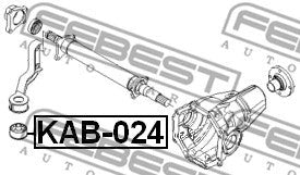 FEBEST 2003-2009 Kia Sorento Differential Mount Bushing KAB-024