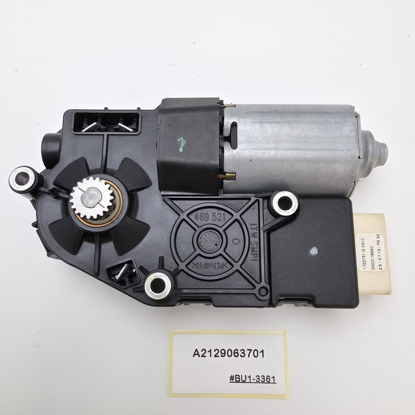 2010-2017 Mercedes-Benz E550 Panoramic Sunroof Motor A2129063701