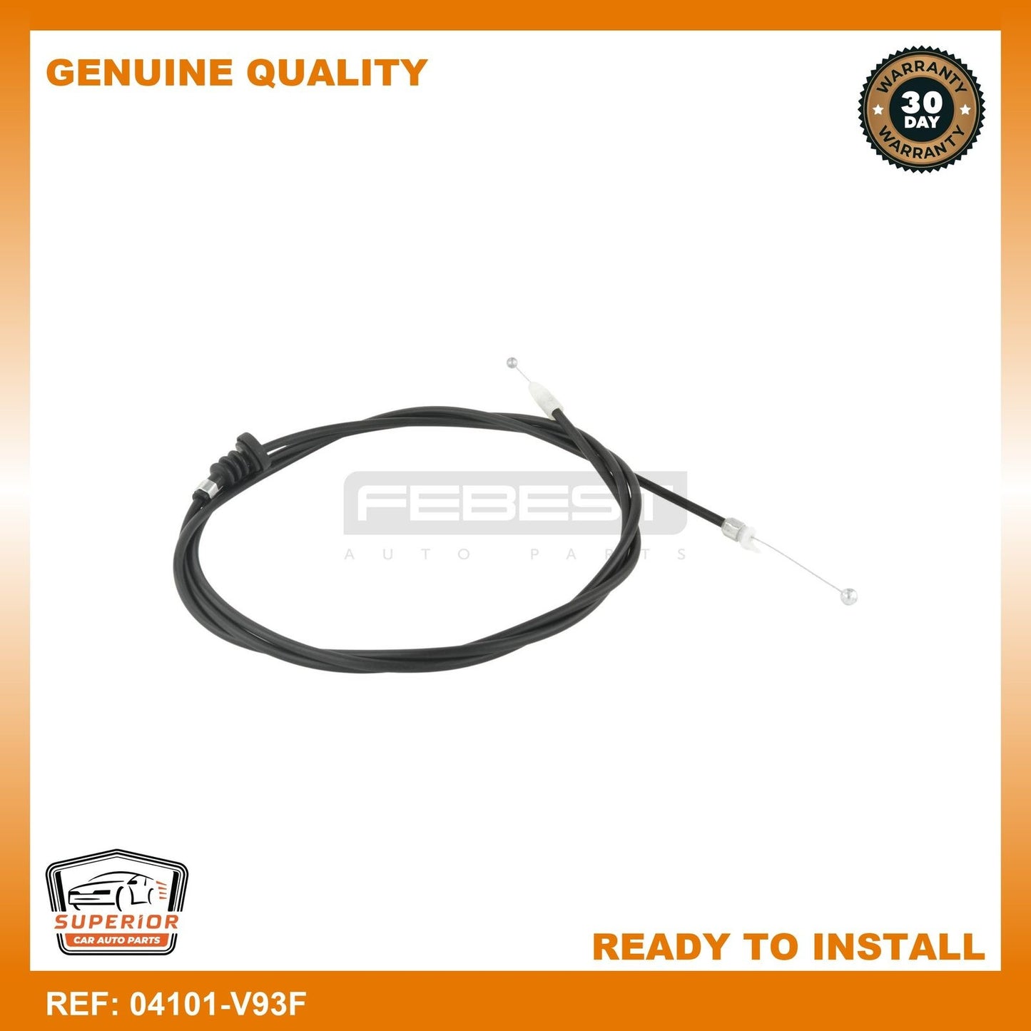 FEBEST 2006-2018 Mitsubishi Montero Bonnet Cable 04101-V93F