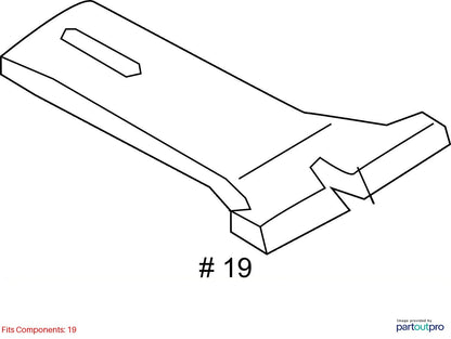 2012-2018 Audi A6 Dashboard Air Guide Channel Used OEM 4G0819802A