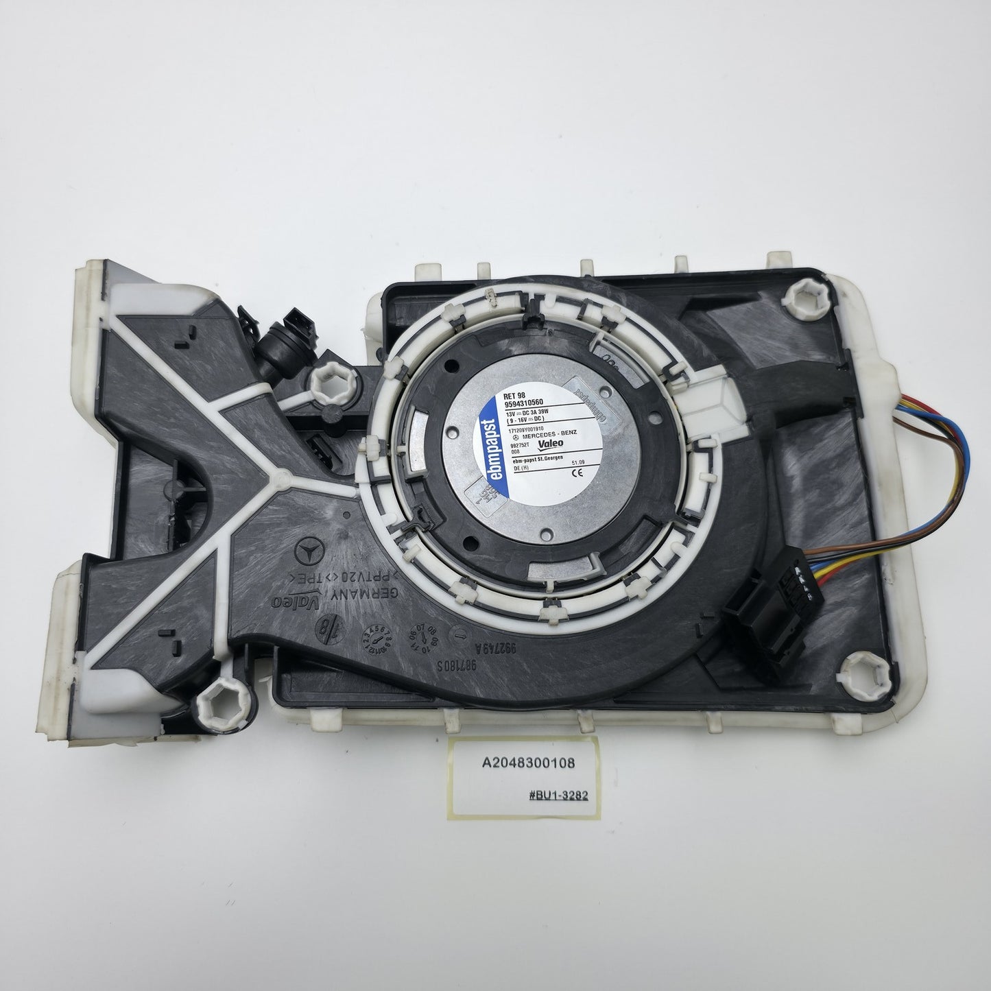 2010-2013 Mercedes-Benz W212 Heater Blower Center Console Motor A2048300108
