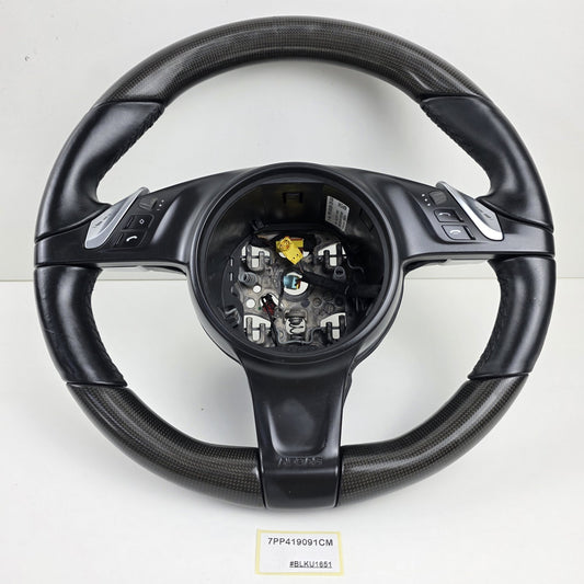 2010-2016 Porsche Panamera Carbon Multifunction Steering Wheel 7PP419091CM