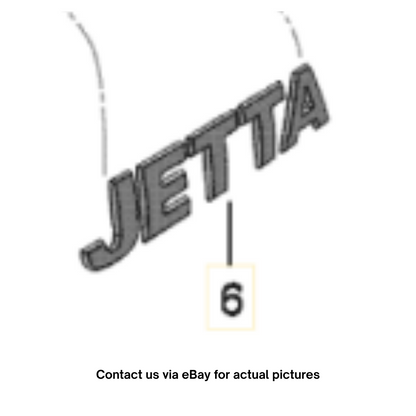 2011–2018 VW Jetta Rear Name-Plate “JETTA” Used OEM 1K9853687A