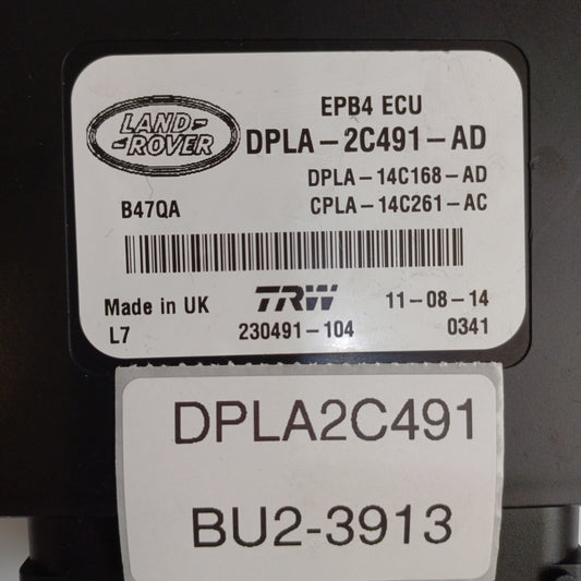 2014-2017 Land Rover Range Rover PARKING BRAKE CONTROL MODULE DPLA2C491