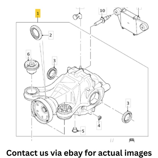 2018 Jaguar F‑Pace Rear Differential Assembly Used OEM 303123460