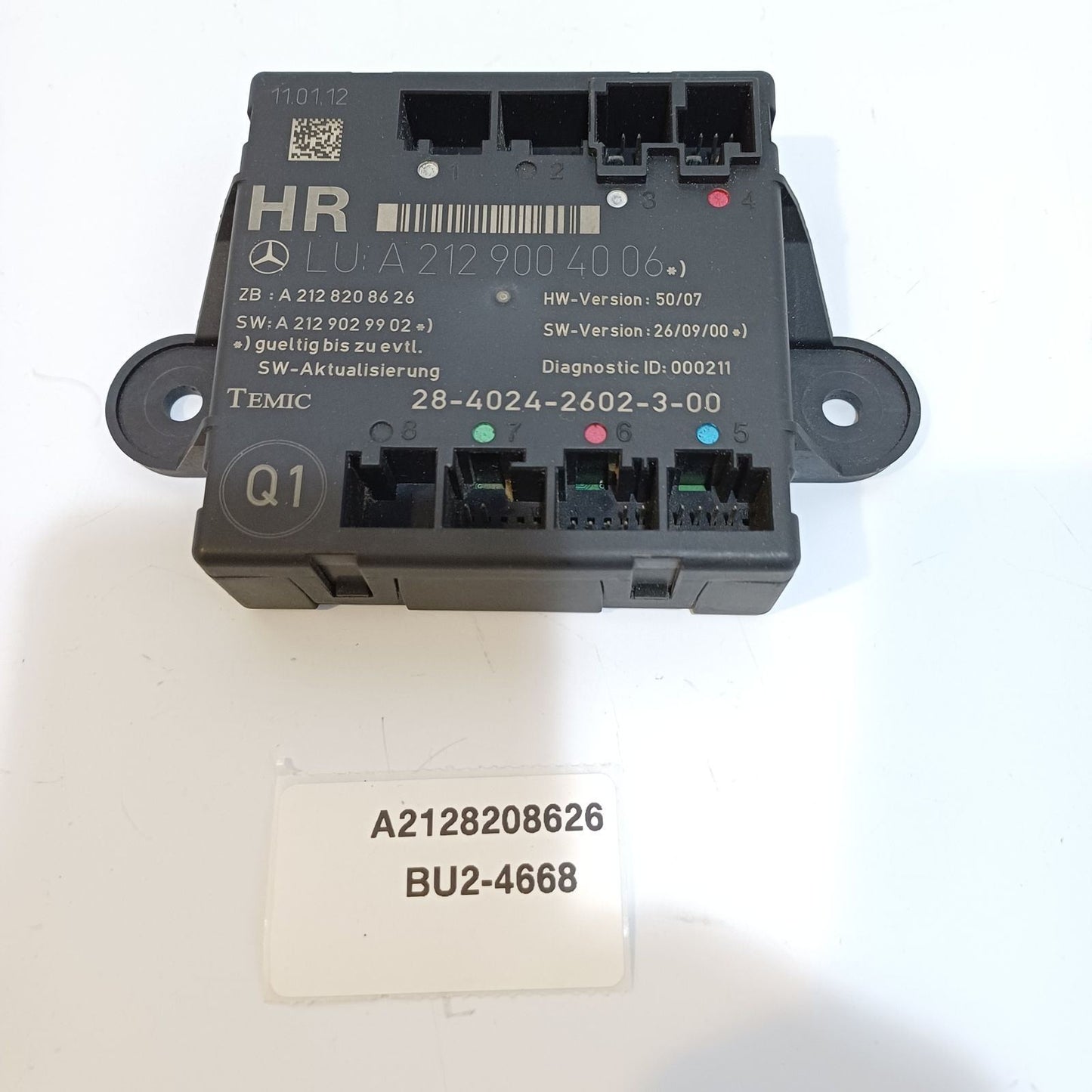 2010-2012 Mercedes-Benz E-Class Central Locking Control Module A2128208626