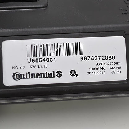 2015-2018 DS DS5 Climate control unit 9674272080