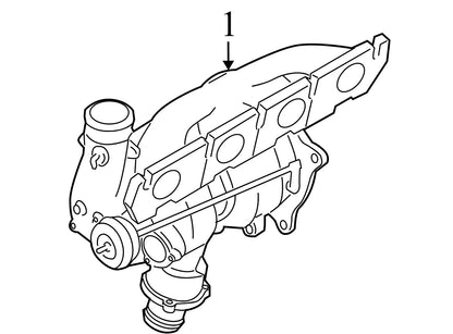 2010 Audi A4 Turbocharger Assembly Used OEM 06H145702S