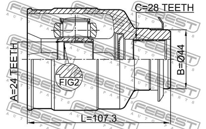 FEBEST HYUNDAI Inner Cv Joint Right 1211-CRE20RH