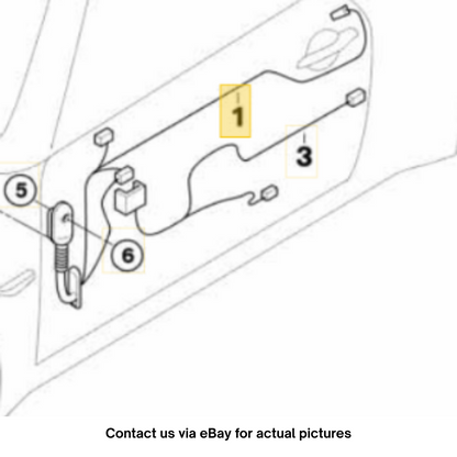 2012 Mini Cooper Driver-Side HiFi Door Wiring Set Used OEM 61129154146