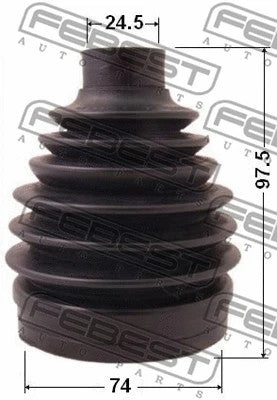 FEBEST RENAULT, MITSUBISHI, KIA BOOT OUTER CV JOINT KIT PVC 74X97.5X24.5 - 0417P
