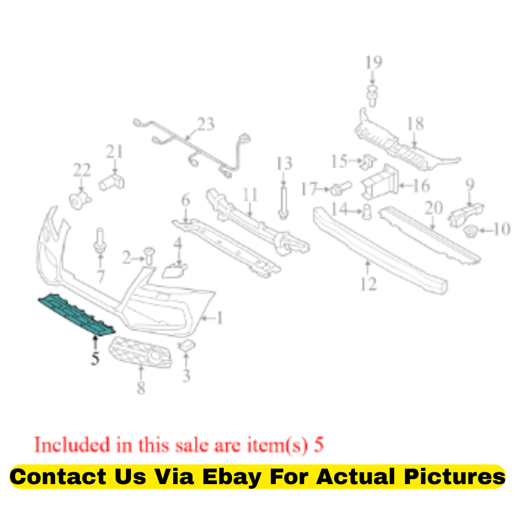 2012 Audi Q5 Front Bumper Support Rail Used OEM 8R0807110A1RR