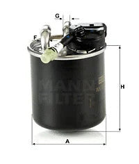 MANN-FILTER 2014-2016 Mercedes-Benz E250 Fuel Filter WK820/17