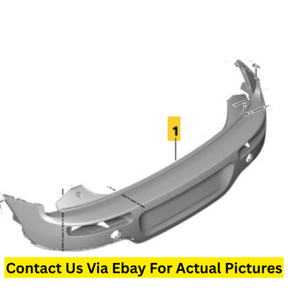 2016 Mini Cooper Clubman Rear Bumper Cover Used OEM 51127448112