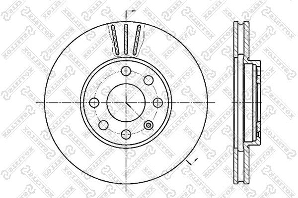 STELLOX GENERAL MOTORS Brake disc - 09117677