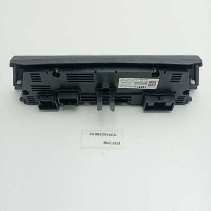 2015 Audi A6 Climate Control Unit 4G0820043CC