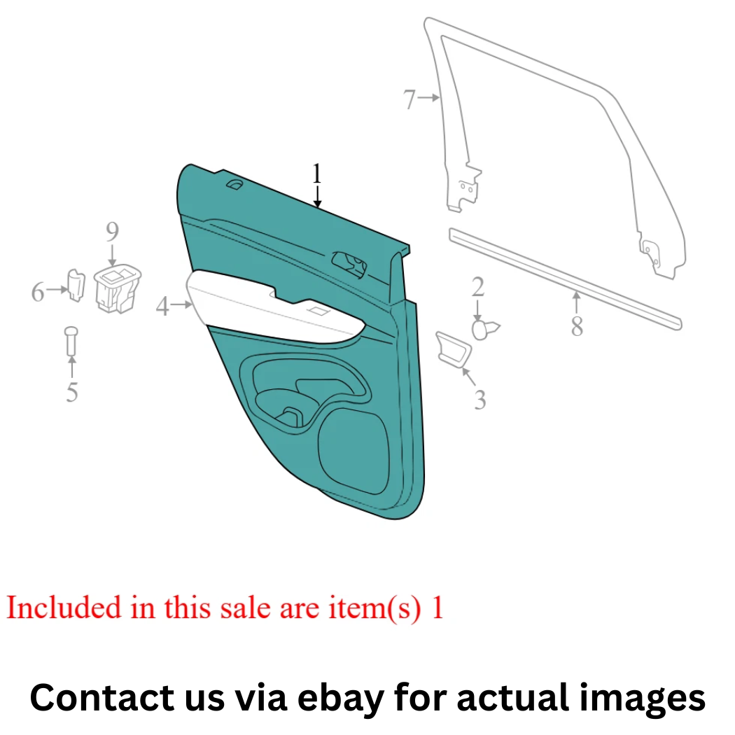 2015 Jeep Grand Cherokee Door Interior Trim Panel Used OEM 1UF961X9AE