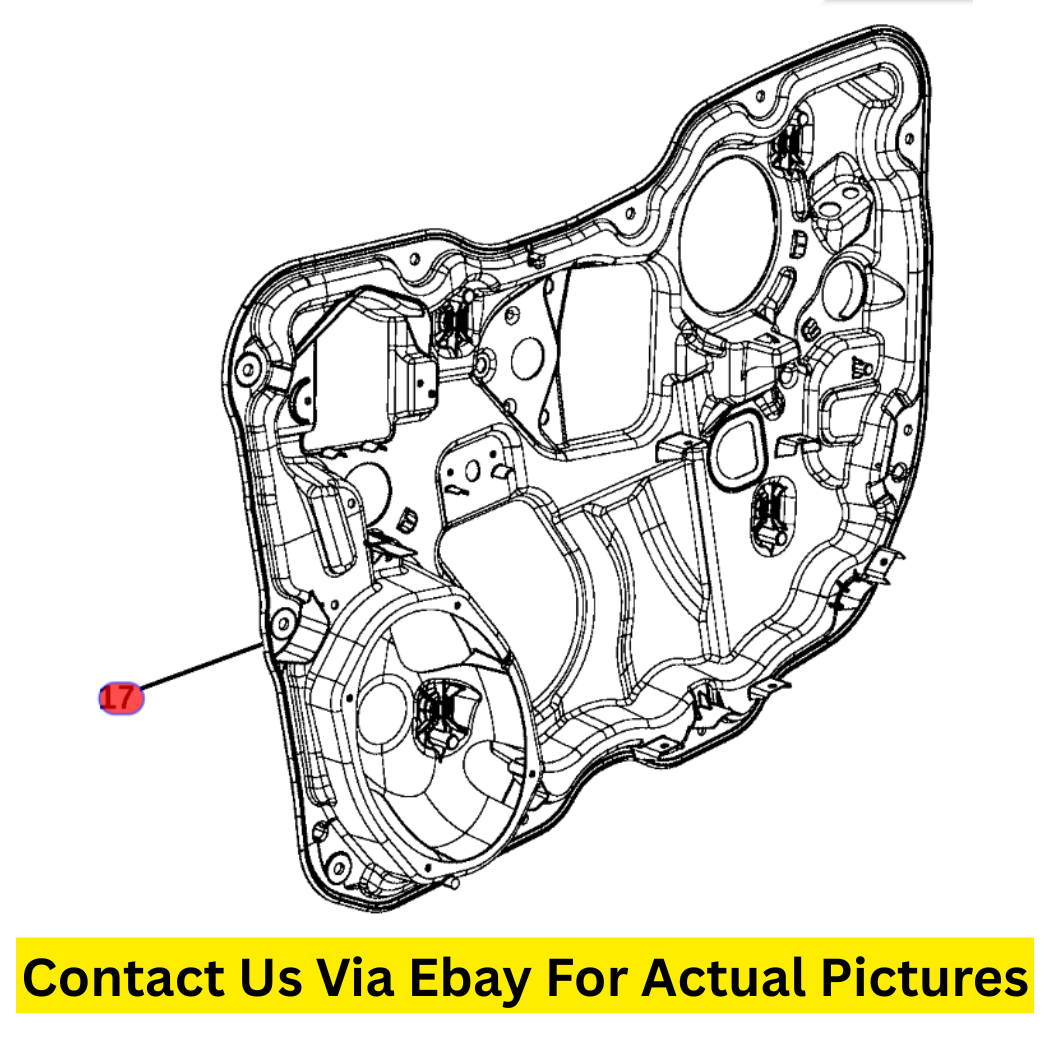 2014 Jeep Cherokee Front Door Carrier Plate Set Used