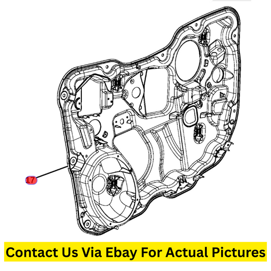 2014 Jeep Cherokee Front Door Carrier Plate Set Used