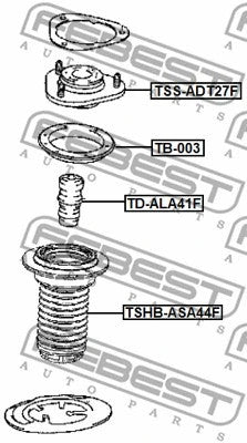 FEBEST 2013-2018 Toyota RAV4 Front Shock Absorber Boot TSHB-ASA44F