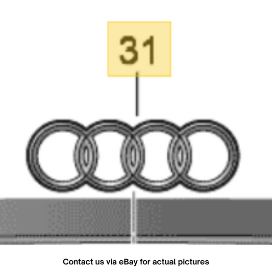 2014 Audi A6 Rear Deck‑Lid Emblem Chrome Used OEM 4G5853742