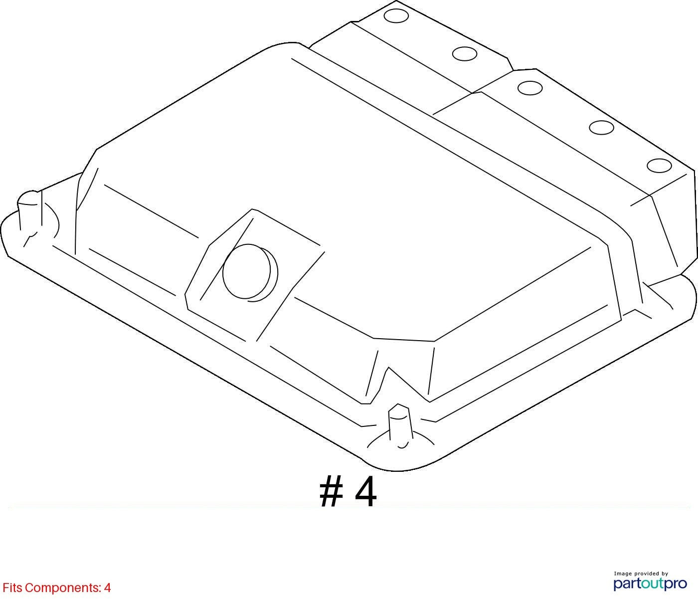 Audi 2009-2010 Audi A8 Quattro Engine Control Module 4E1910560P