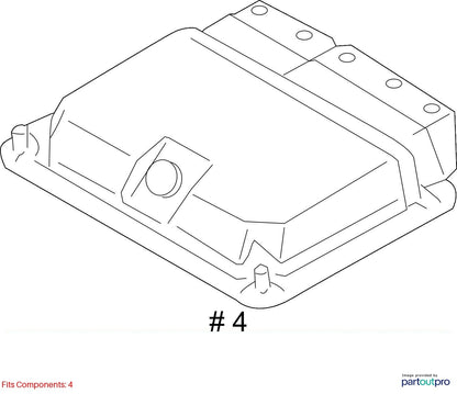 Audi 2009-2010 Audi A8 Quattro Engine Control Module 4E1910560P