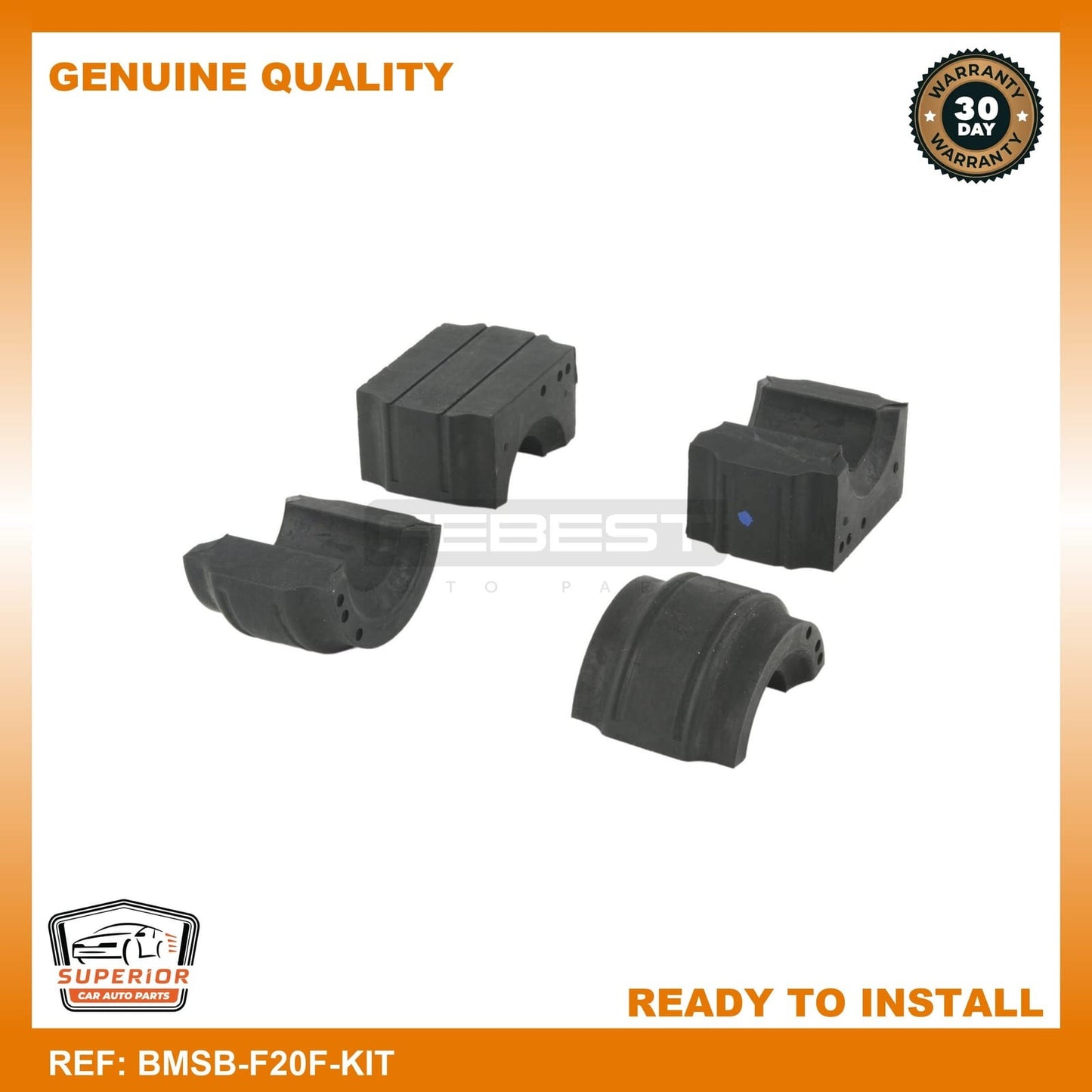FEBEST BMW Front Stabilizer Bar Bush Kit BMSB-F20F-KIT