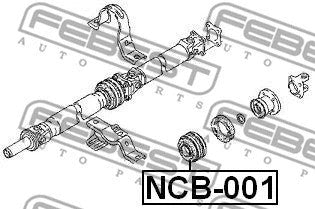 FEBEST 1990-2015 INFINITI FX35 Drive Shaft Bearing NCB-001