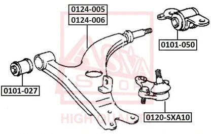 FEBEST 1996-2000 Toyota RAV4 Ball Joint Front Lower Arm 0120-SXA10