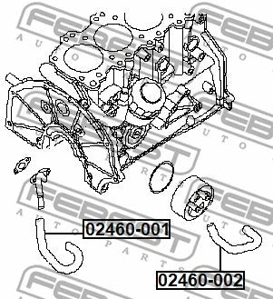 FEBEST 2005-2015 Nissan Pathfinder Radiator Hose 02460-002