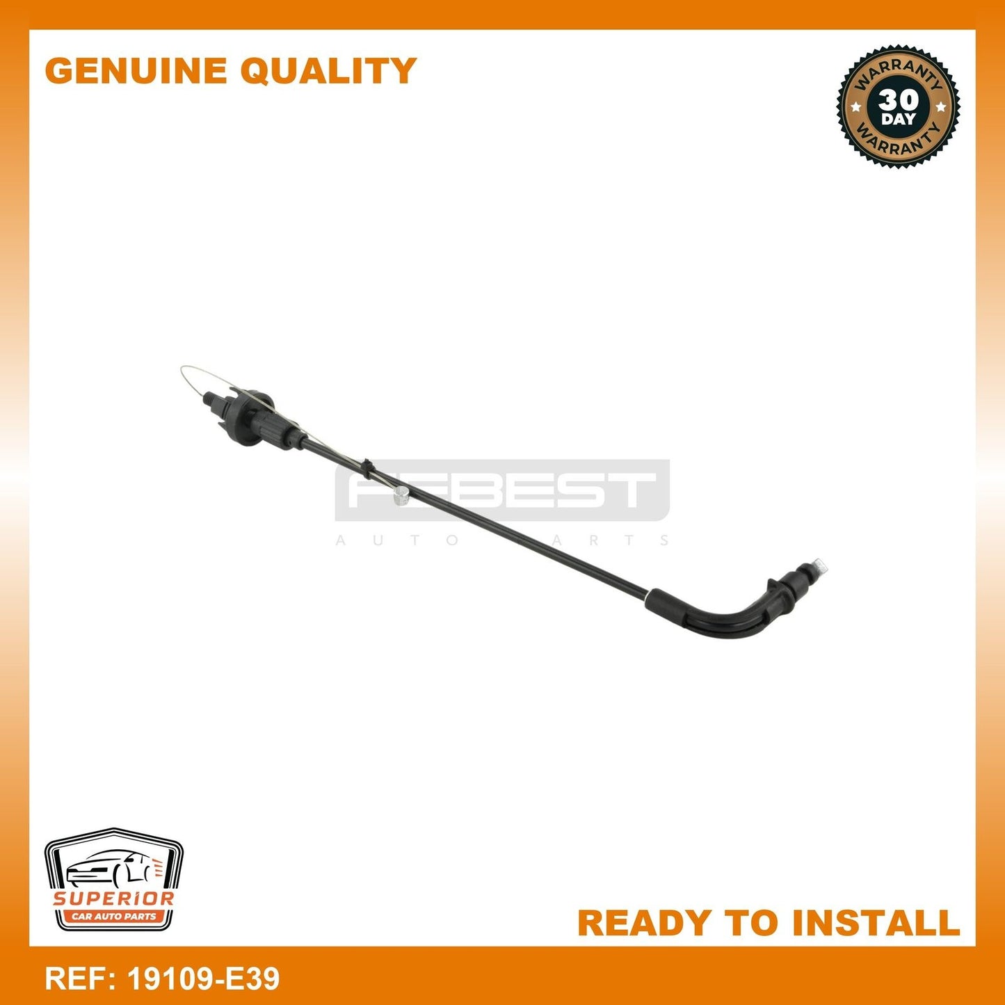 FEBEST BMW Secondary Housing Actuator Throttle Cable 19109-E39