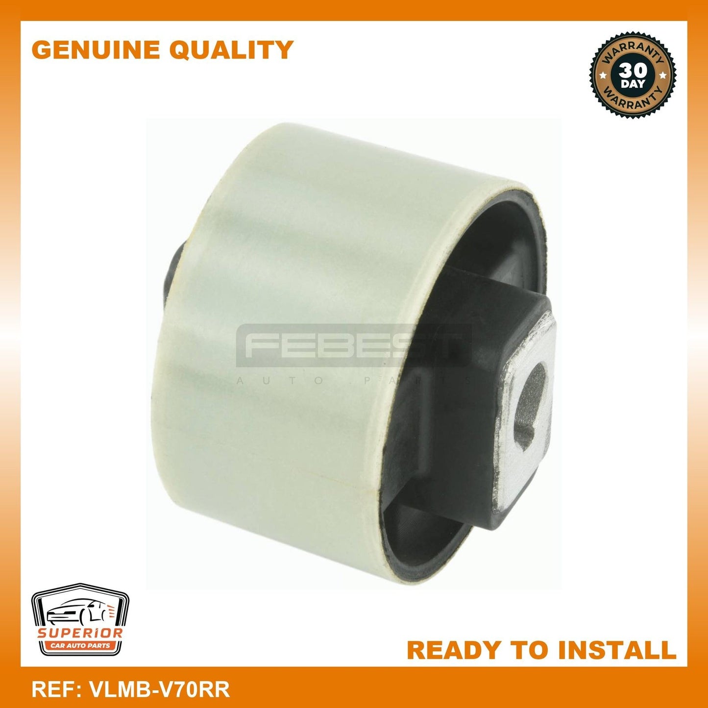 FEBEST 1998-2005 Volvo C70 Rear Engine Mount Bushing VLMB-V70RR