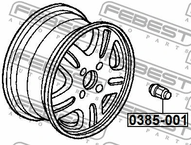 FEBEST 2001-2011 Honda Civic Wheel Nut 0385-001