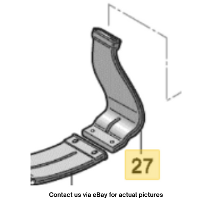 2012–2015 Audi A6 Left Rear Air Guide Channel Used OEM 4G0819347A
