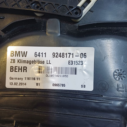 2009-2019 BMW 750i Blower Motor Housing Assembly 9248171