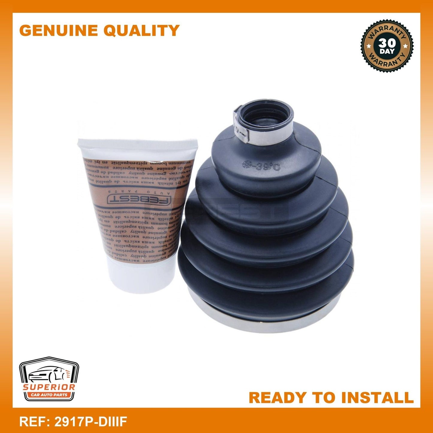 Febest Boot Outer Cv Joint Kit 2917P-DIIIF