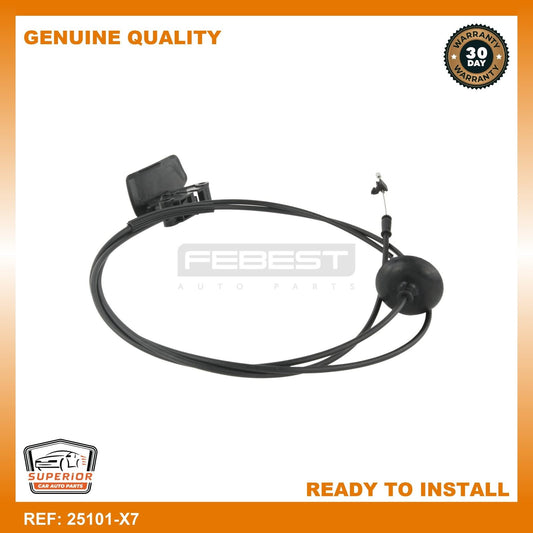 FEBEST CITROEN Cable Assembly Bonnet Lock Control 25101-X7