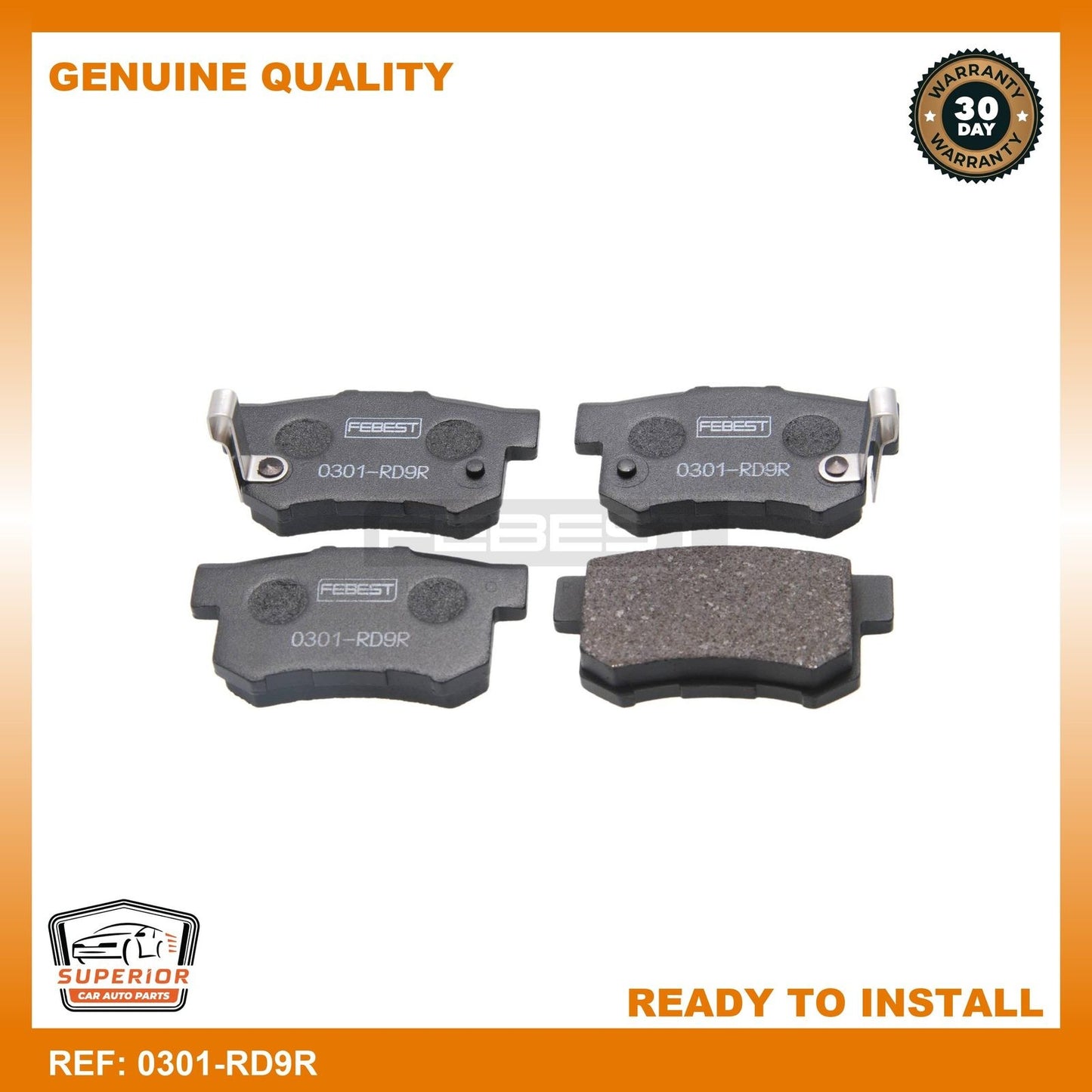 FEBEST Alfa Romeo Brake Pad Set 0301-RD9R