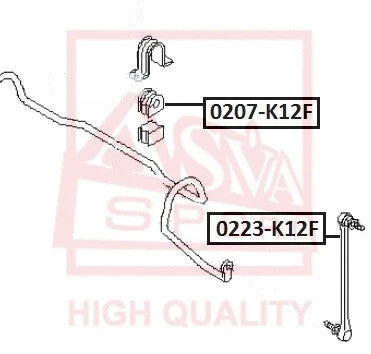 Febest 2018 Renault Captur Front Stabilizer Link 0223-K12F