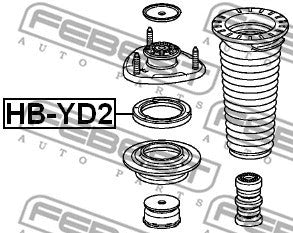 FEBEST 2006-2014 Acura MDX Front Shock Absorber Bearing HB-YD2