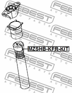 FEBEST 2017-25 Mazda CX-5 Boot w/Jounce Bumper Rear Shock Absorber MZSHB-KFR-KIT