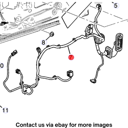 2018 Cadillac CTS Front Side Door Wiring Harness Left Used OEM 84386932