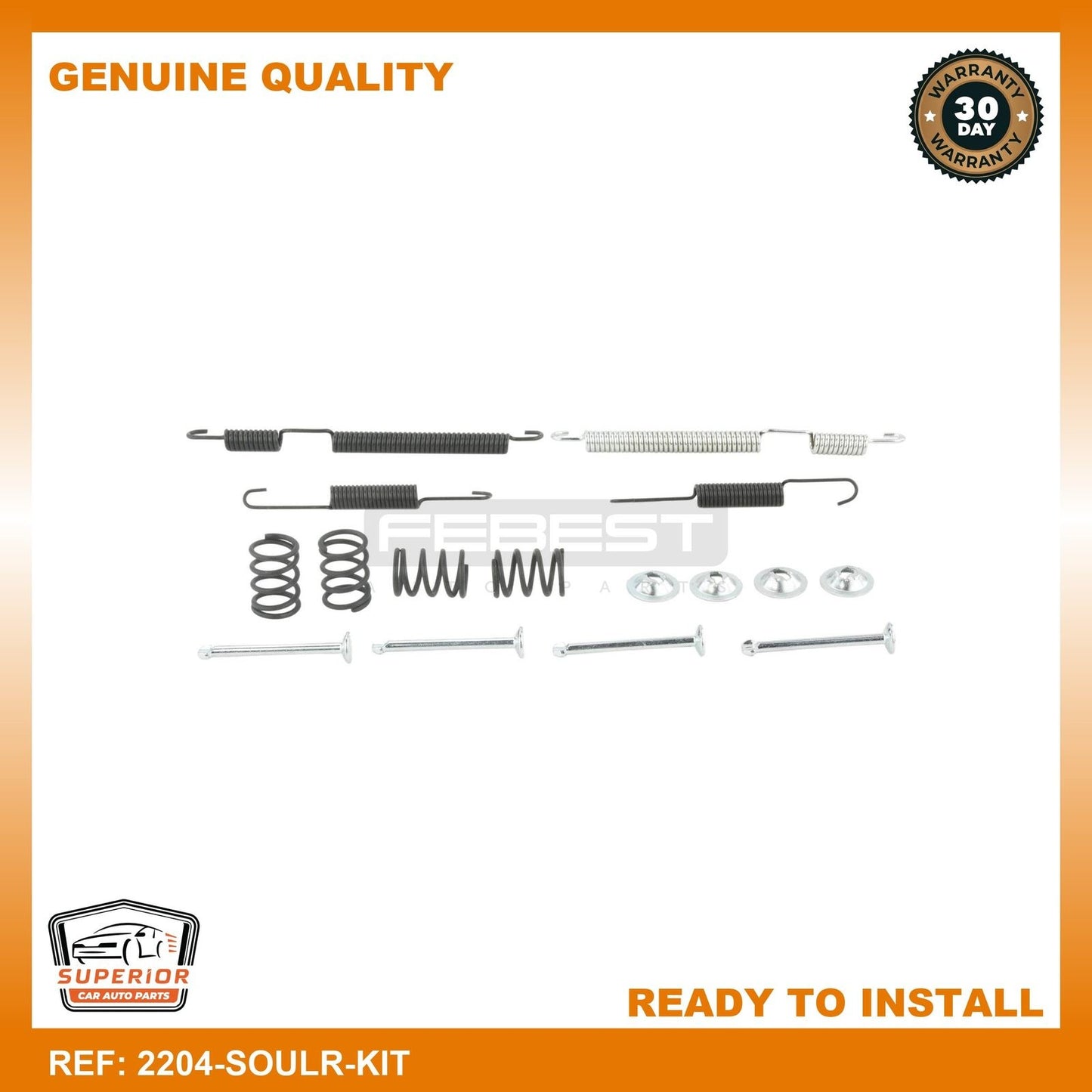 FEBEST Hyundai Brake Shoe Fitting Kit 2204-SOULR-KIT