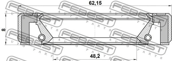 FEBEST 2001-2007 Toyota Corolla Drive Shaft Seal 95GBY-50620808L