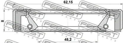 FEBEST 2001-2007 Toyota Corolla Drive Shaft Seal 95GBY-50620808L