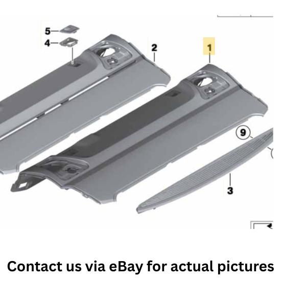 2011-2016 BMW 520i Rear Parcel Shelf Used OEM 51469197234